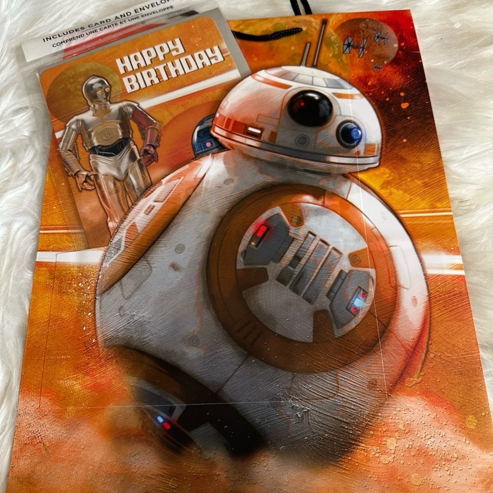 Star Wars BB-8 Birthday Card & gift bag